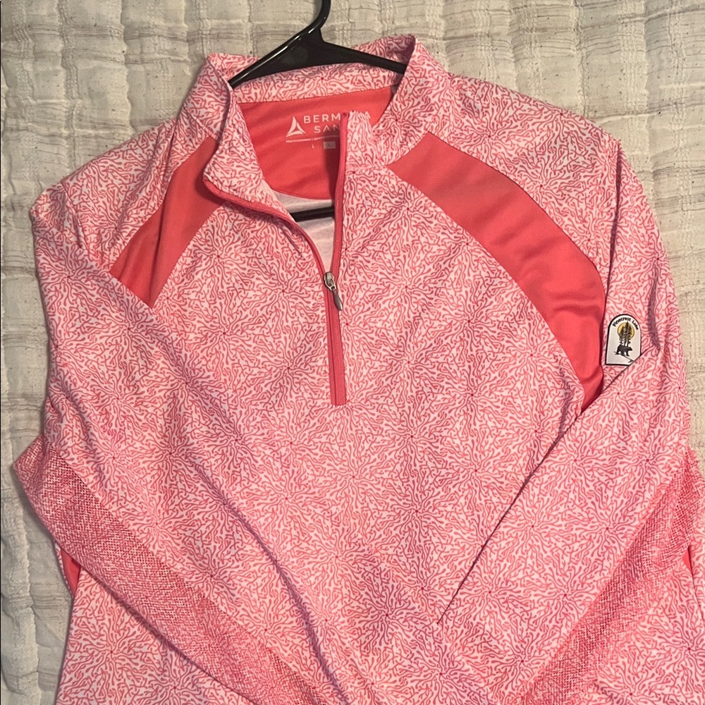 Bermuda Sands Pink Quarter-Zip Pullover